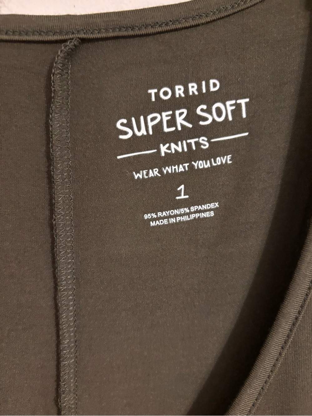 Torrid NWT Olive super soft knit Tunic Tshirt - Picture 3 of 10